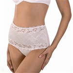 Abecita Nancy. Eleganter Slip, Modell Brief, mit breiter Spitzenborte. 

