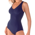 Abecita Melbourne Swimsuit Kanters. Klassischer Badeanzug mit Abnäher unter der Brust. 

