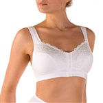 Abecita Nancy Padded Soft Bra. Eleganter, ungepolsterter BH ohne Bügel. Verschluss vorne. 

