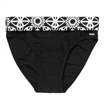 Abecita Alanya Graphic Brief w/fold. Nettes Bikinihöschen mit Umschlagbündchen.

