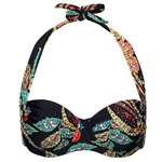 Abecita Black Forest Bandero/Halterneck Bra. Zwei Möglichkeiten in einer Bikinioberteil! Neckholder-Form mit Bügeln der man schnell ändern kann ...