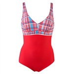 Abecita Zuppa Inglese Kanters Swimsuit. Klassischer Badeanzug mit verstellbarem Träger und einer Naht unter der Brust für einen schönen Effekt.

